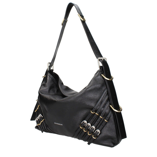 Black Leather Shoulder Bag