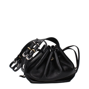 Black Leather Crossbody Bag