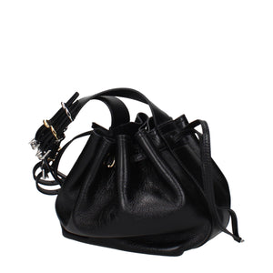 Black Leather Crossbody Bag