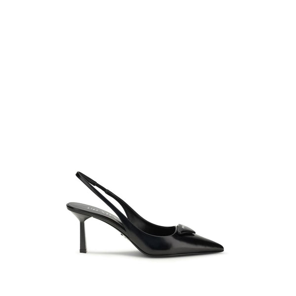 Black Calf Leather Bos Taurus High Heel Pumps