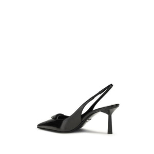 Black Calf Leather Bos Taurus High Heel Pumps