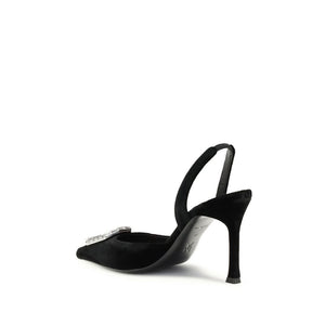 Black Calf Leather Bos Taurus High Heel Pumps