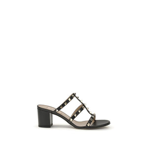 Black Calf Leather Bos Taurus Platform Sandals