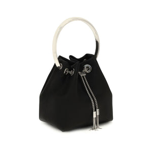 Black Silk Backet Bag
