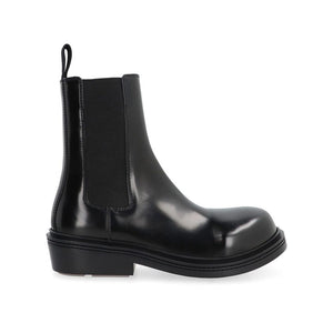 Black Calfskin Chelsea Boots