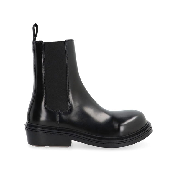 Black Calfskin Chelsea Boots