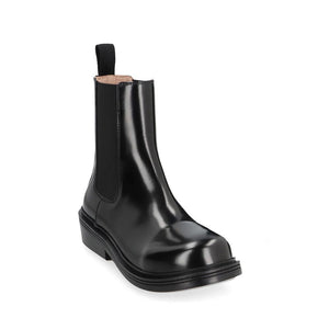 Black Calfskin Chelsea Boots