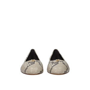 Beige Goatskin Ballet Flats