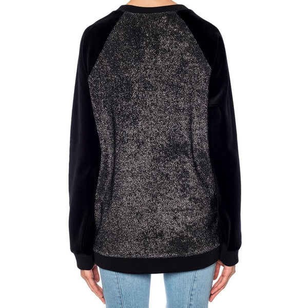 Black Elastane Sweatshirt
