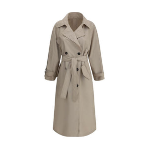 Beige Polyester Coat