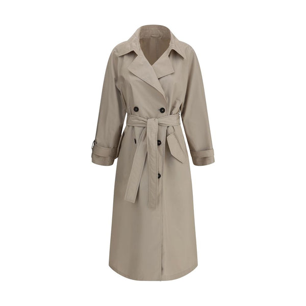 Beige Polyester Coat