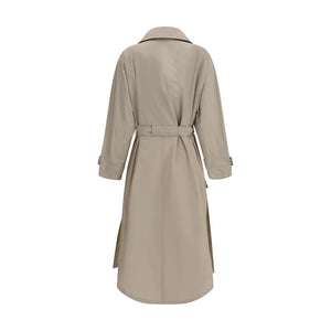Beige Polyester Coat