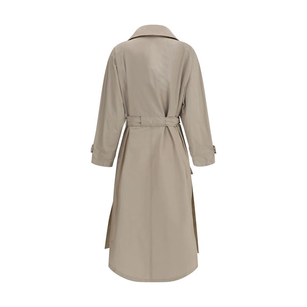 Beige Polyester Coat