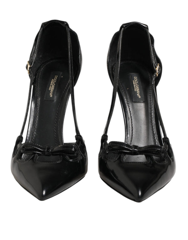 Black Patent Leather High Heels Pumps Shoes