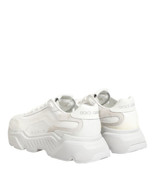 White Leather Daymaster Low Top Sneakers Shoes