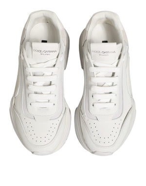 White Leather Daymaster Low Top Sneakers Shoes