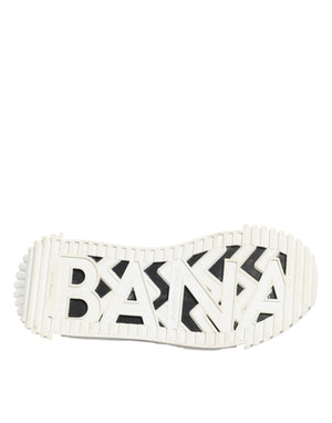 White Black Leather NS1 Sneaker  Shoes