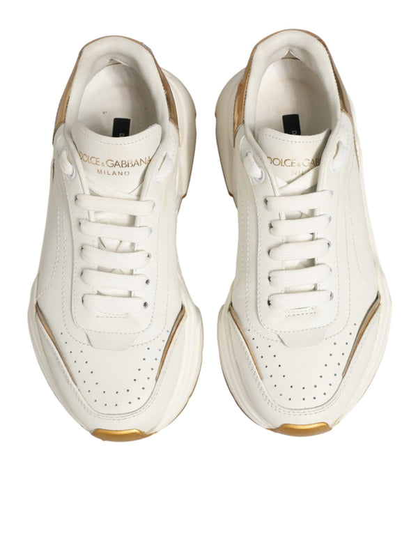 White Gold Daymaster Low Top Sneakers Shoes