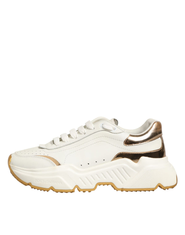 White Gold Daymaster Low Top Sneakers Shoes