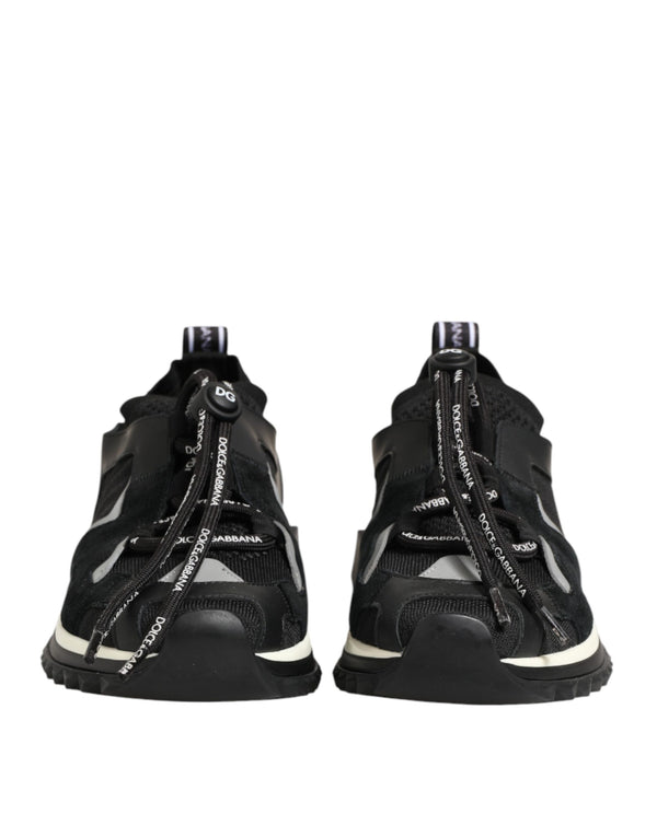 Black Mesh Sorrento Trekking Sneakers Shoes
