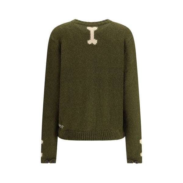 Bicolor Alpaca Vicugna Pacos Cardigan