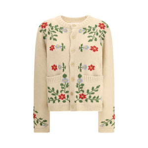 Beige Alpaca Vicugna Pacos Cardigan