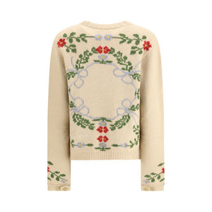 Beige Alpaca Vicugna Pacos Cardigan