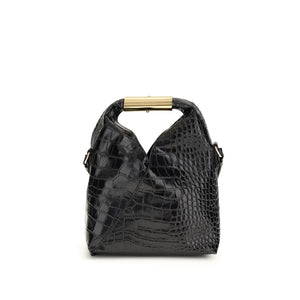 Black Calf Leather Bos Taurus Handbag