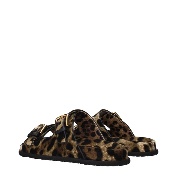 Beige Velvet Slippers