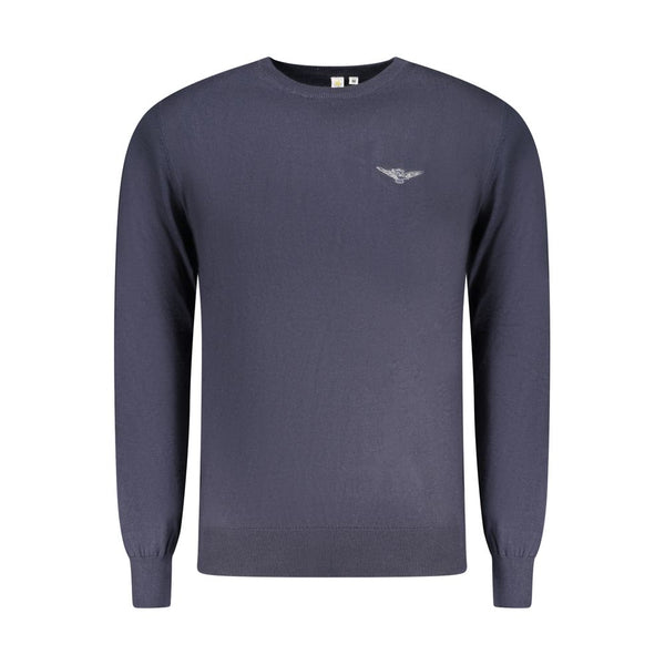 Blue Cotton Men's Sweater