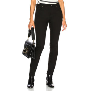 Black Cotton Skinny Jeans