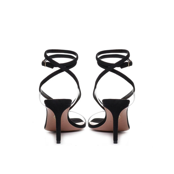 Black Calfskin High Heel Pumps