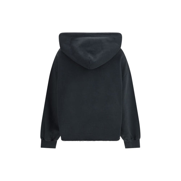 Black Cotton Sweatshirt