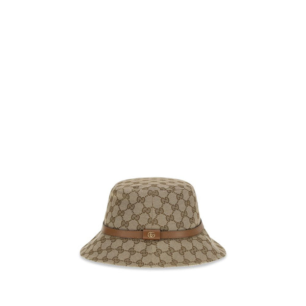 Beige Polyester Bucket Hat