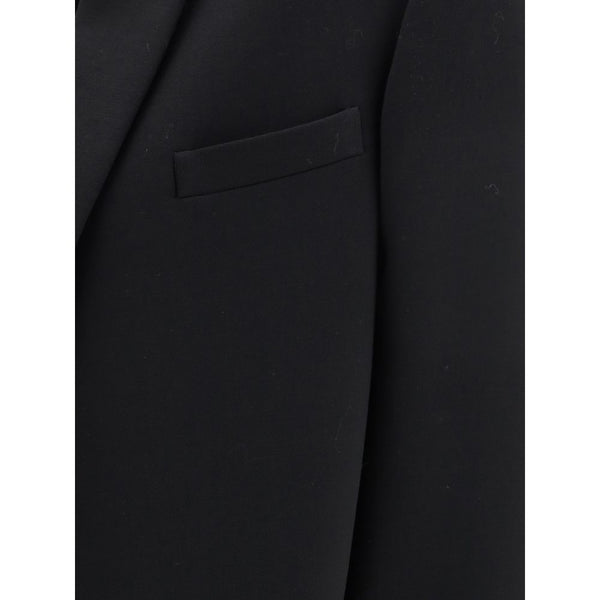 Black Fleece Wool Coat