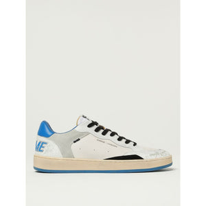 White Leather Low Top Sneakers