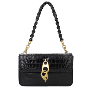 Black Leather Shoulder Bag