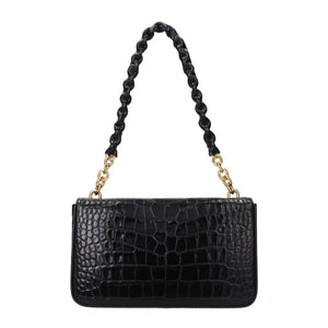 Black Leather Shoulder Bag