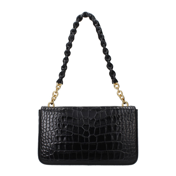 Black Leather Shoulder Bag