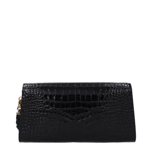 Black Leather Clutch Bag