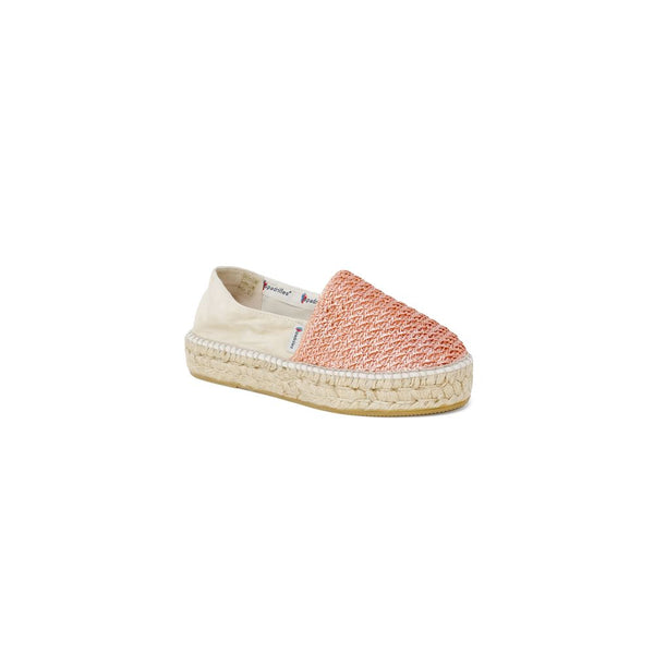 Multicolor Linen Platform Pumps
