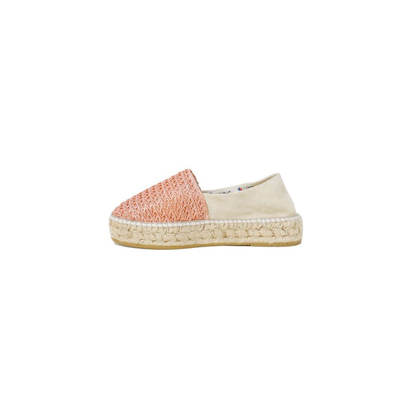 Multicolor Linen Platform Pumps