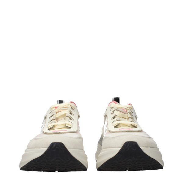 Beige Fabric Chunky Sneakers