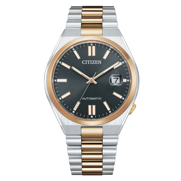 Gray Stainless Steel Dress Watch