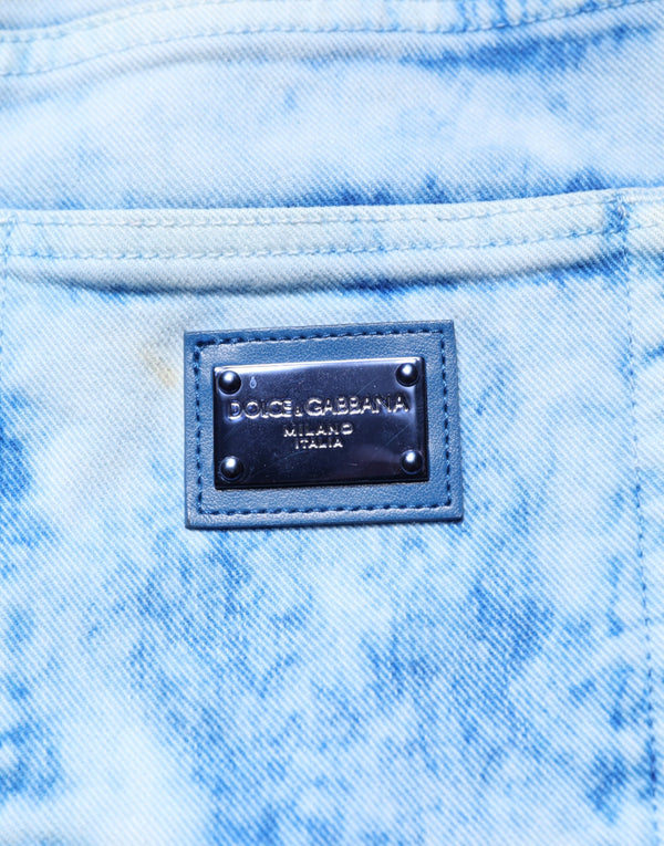 Light Blue High Waist Skinny Denim Jeans