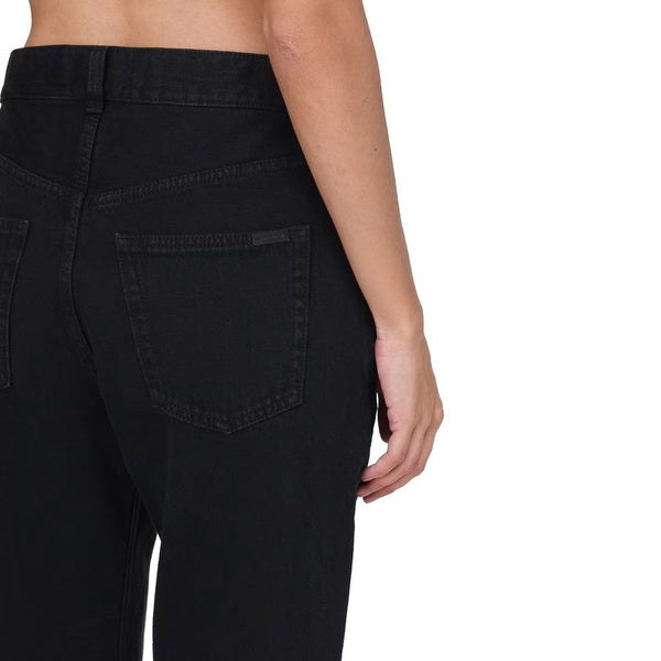 Black Cotton Jeans Denim