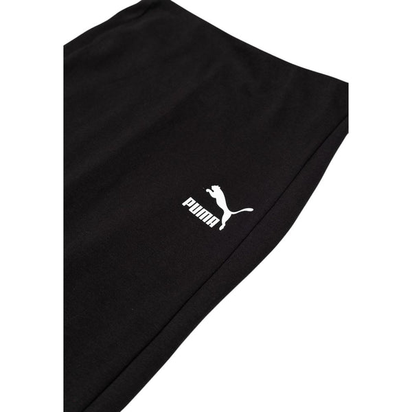 Black Cotton Long Skirt