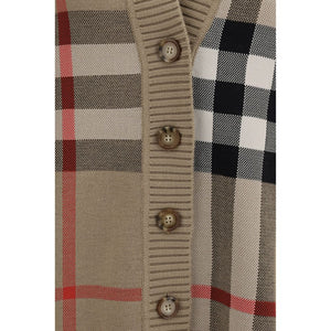 Beige Polyester Cardigan