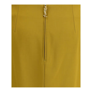 Yellow Viscose Skirt