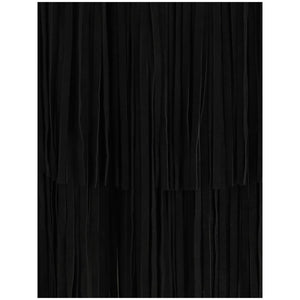 Black Silk Long Skirt